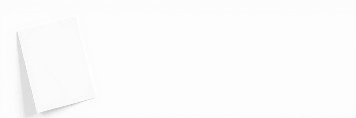 A vertical greeting card mockup template on a white background with space for customization, white, greeting card, design