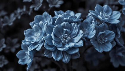 blue and white