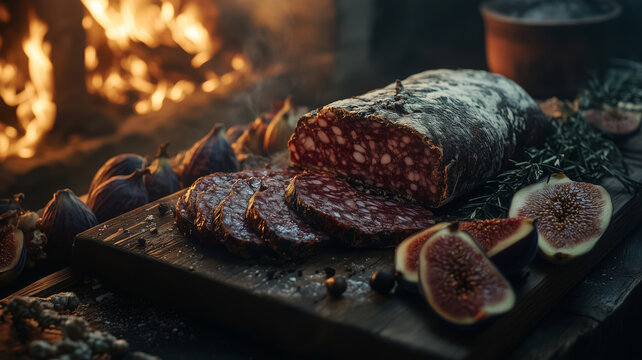 Enjoying lukanka sausage on a lovely charcuterie board tonight