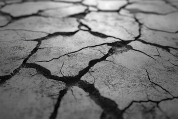 Obraz premium Flat scratched cement texture, fully aligned with viewer’s perspective, rugged and minimal.