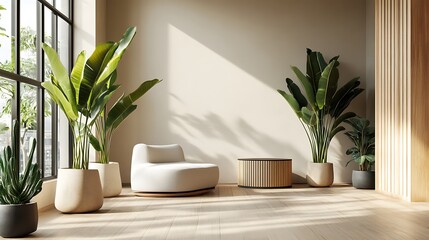 Beautiful Modern Living room Interior with furniture's ,mockup frame , posters, wall -3d Rendering