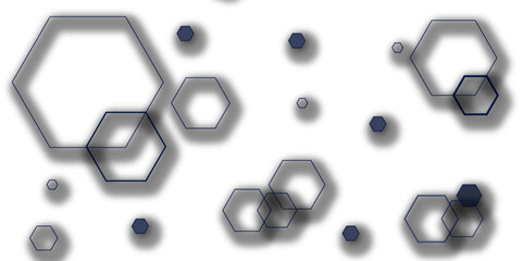 Abstract white and grey hexagon technology geometric pattern concept white background. Use for template, wallpaper, website vector illustration.