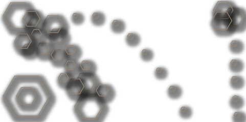 Abstract white and grey hexagon technology geometric pattern concept white background. Use for template, wallpaper, website vector illustration.