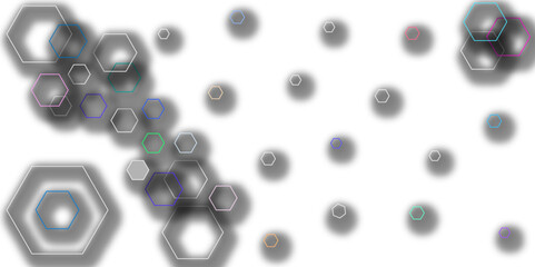 Abstract white and grey hexagon technology geometric pattern concept white background. Use for template, wallpaper, website vector illustration.