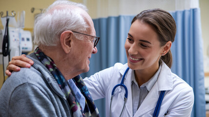 Doctor and Patient Sharing a Moment of Care