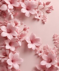 Delicate pink floral pattern on soft background,  light pink,  textile,  fabric