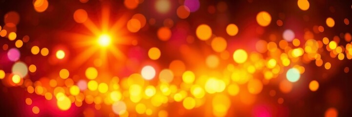 Obraz premium Golden lights rays emanating from the center of the frame, creating a stunning backdrop for any design project, scene, vibrant, warm