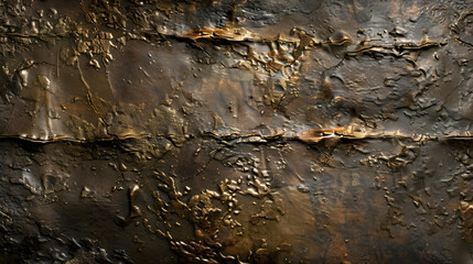 Intricate Bronze Texture Showcasing Patina and Fine Etchings Reflecting Light and Earthy Tones