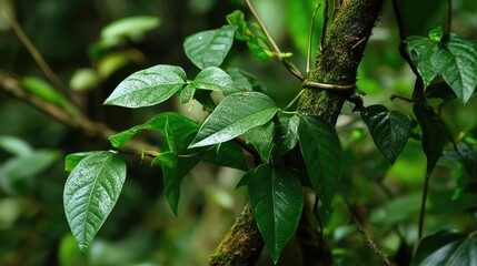 Lush Twisted Vine of Tiliacora Triandra: A Medicinal Gem from Southeast Asian Jungles