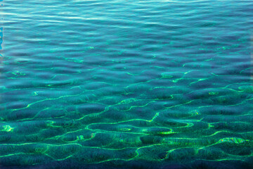 Fototapeta premium beaux reflets sur le fond du lac Léman