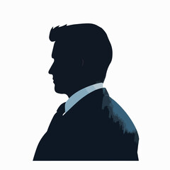 Faceless Businessman Profile Vector Illustration for Professional Use