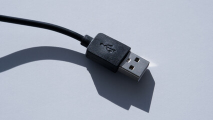 usb cable on a white background