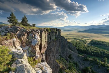 Naklejka premium Breathtaking Scenes of Volcanic Terrain: A Geologist's Dream in the Natural Beauty of Russia