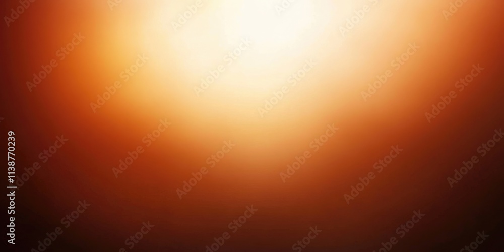 Poster vibrant orange gradient background with central spotlight and soft vignette border for artistic pres