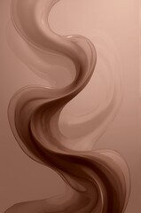 Abstract background with smooth wavy lines in brown and beige shades. Modern design with gradient and texture. backgrounds for presentations, banners, web design. With copy space. Mocha mousse color