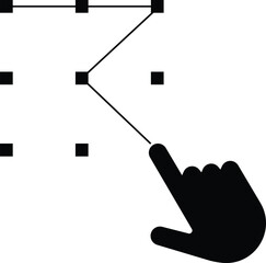 Smart Phone Password, Pattern Unlock Icon