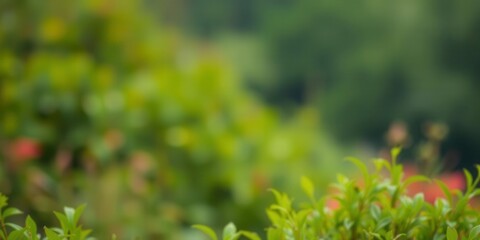Blurred image of serene natural background featuring water and plants, subtle, background, scenic