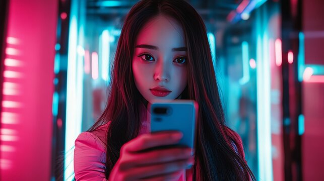 A female robot influencer generated with artificial intelligence that is streaming on Instagram