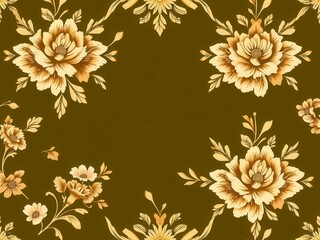 Elegant and intricate floral design in bright colors for luxury vintage wedding background, elegant, floral, vintage