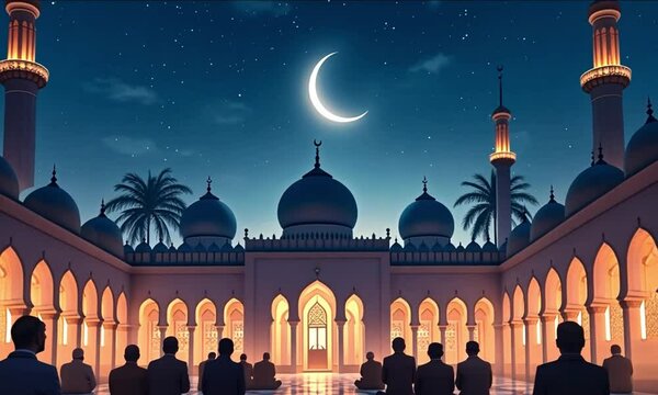 Night of Qadr Worship Laylatul Qadr in Ramadan Night Prayer and Worship on the Holiest Night of Ramadan