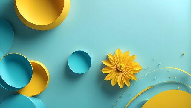 Sunflower to light up the hot summer of abstract design.