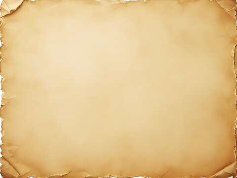 Antique Torn Paper with Aged Edges and Textured Surface

