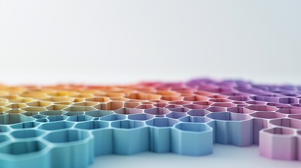 Fototapeta premium Contingency planning concept illustrated by colorful fractal patterns, stark white background, adaptability and resilience concept.
