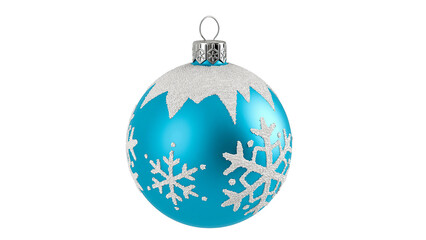 blue christmas ball