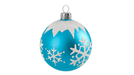 blue christmas ball