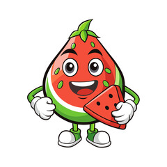 Watermelon Mascot Logos: Coffee Cup, Angry Gamer, Boxing Gloves, Reading Book Vector Designs, Creative watermelon mascot logos: vector, cartoon, clipart, fun designs for various themes