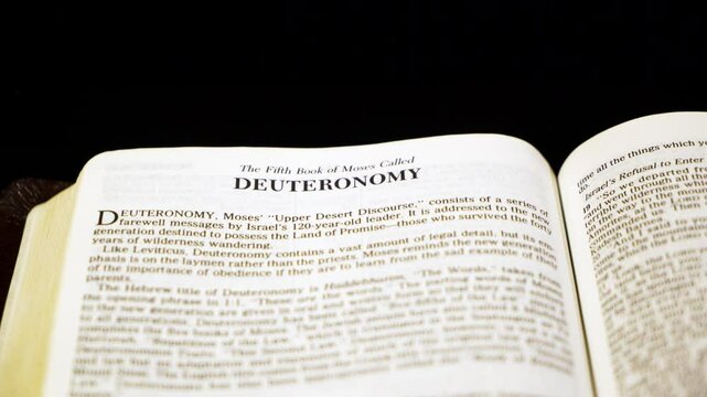 Holy Bible Deuteronomy