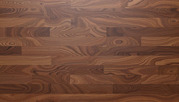 Rich Dark Brown Hardwood Surface with Distinctive Grain Pattern for Luxury Design