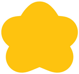 Star illustration clipart transparent on background.