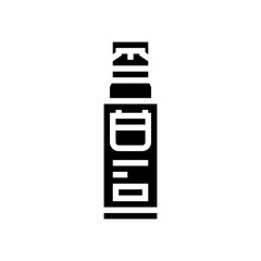 anti aging cream men cosmetic glyph icon vector. anti aging cream men cosmetic sign. isolated symbol illustration