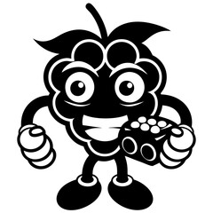 Creative Grape Mascot Logos: Coffee, Books, Gaming, Boxing & More - Vector & Cartoon Designs, Fun grape mascot logos: coffee, books, gaming, boxing & more in vector & cartoon styles
