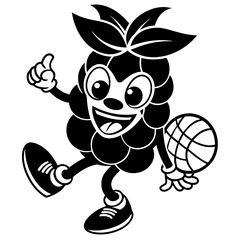 Creative Grape Mascot Logos: Coffee, Books, Gaming, Boxing & More - Vector & Cartoon Designs, Fun grape mascot logos: coffee, books, gaming, boxing & more in vector & cartoon styles
