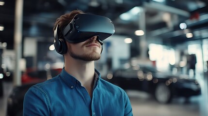 Modern Automotive Showroom with Sleek Cars Displayed in a Spacious, Well-Lit Interior