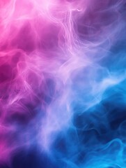 Obraz premium Pink and Blue Smoke Close-Up