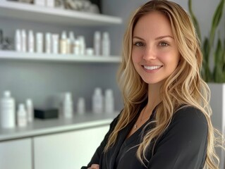 Professional female cosmetologist performing skin care treatments, specializing in advanced techniques for facial rejuvenation.