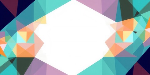 Modern and sleek social media post carousel template design with vibrant colors and geometric shapes, post, geometric