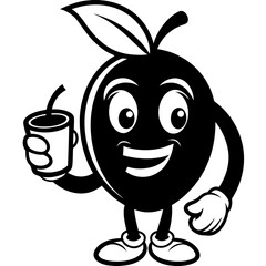 Mascot Logo of Mango with Coffee Cup, Glasses, Book, Angry, Gaming, Paint, Boxing Gloves, Vector Art, Mango mascot logos in vibrant vector art: coffee, books, gaming, boxing, and more creative themes.