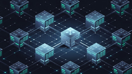Interconnected Data Cubes in a Digital Network