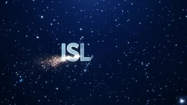 A blue background with a glowing word that says Islam. The word is written in a way that it looks like it is glowing