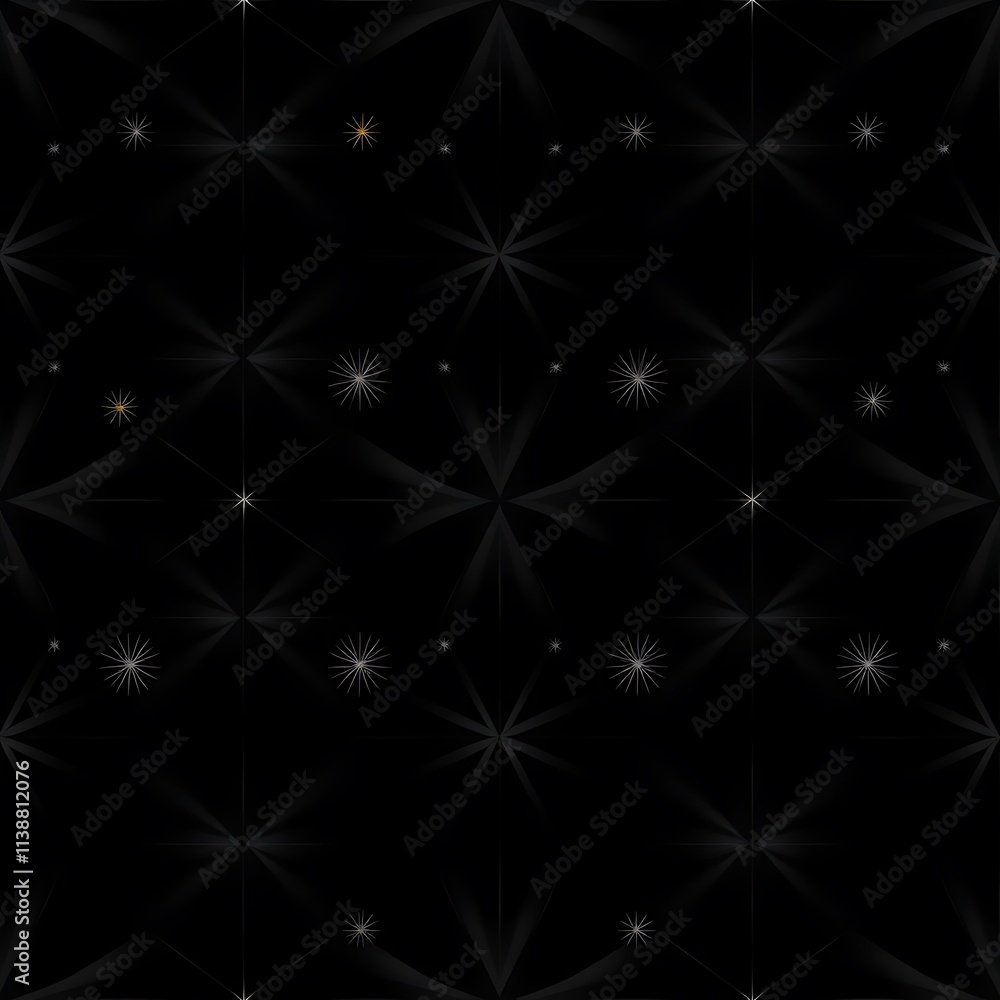 Poster Dark Sparkle Seamless Pattern 