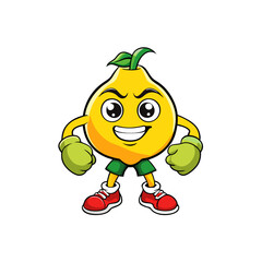 Lemon Mascot Logo Vector Illustrations: Coffee Cup, Gaming, Boxing, Reading, and More, Fun and creative lemon mascot logo designs in vibrant vector illustrations for various themes.