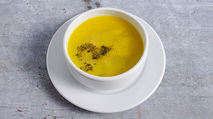 Lentil soup bowl 