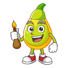 Pear Mascot Logos - Fun, Angry, Gaming, Artistic, and Spunky Vector Designs, Creative pear mascot logos in fun, angry, gaming, and artistic styles for versatile vector designs