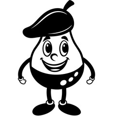 Pear Mascot Logos - Fun, Angry, Gaming, Artistic, and Spunky Vector Designs, Creative pear mascot logos in fun, angry, gaming, and artistic styles for versatile vector designs