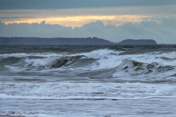 Atlantic surf on Cornish coastline