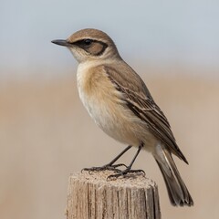 Fototapeta premium Isabelline Wheatear